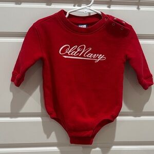 Old Navy Bright Red Infant Bodysuit